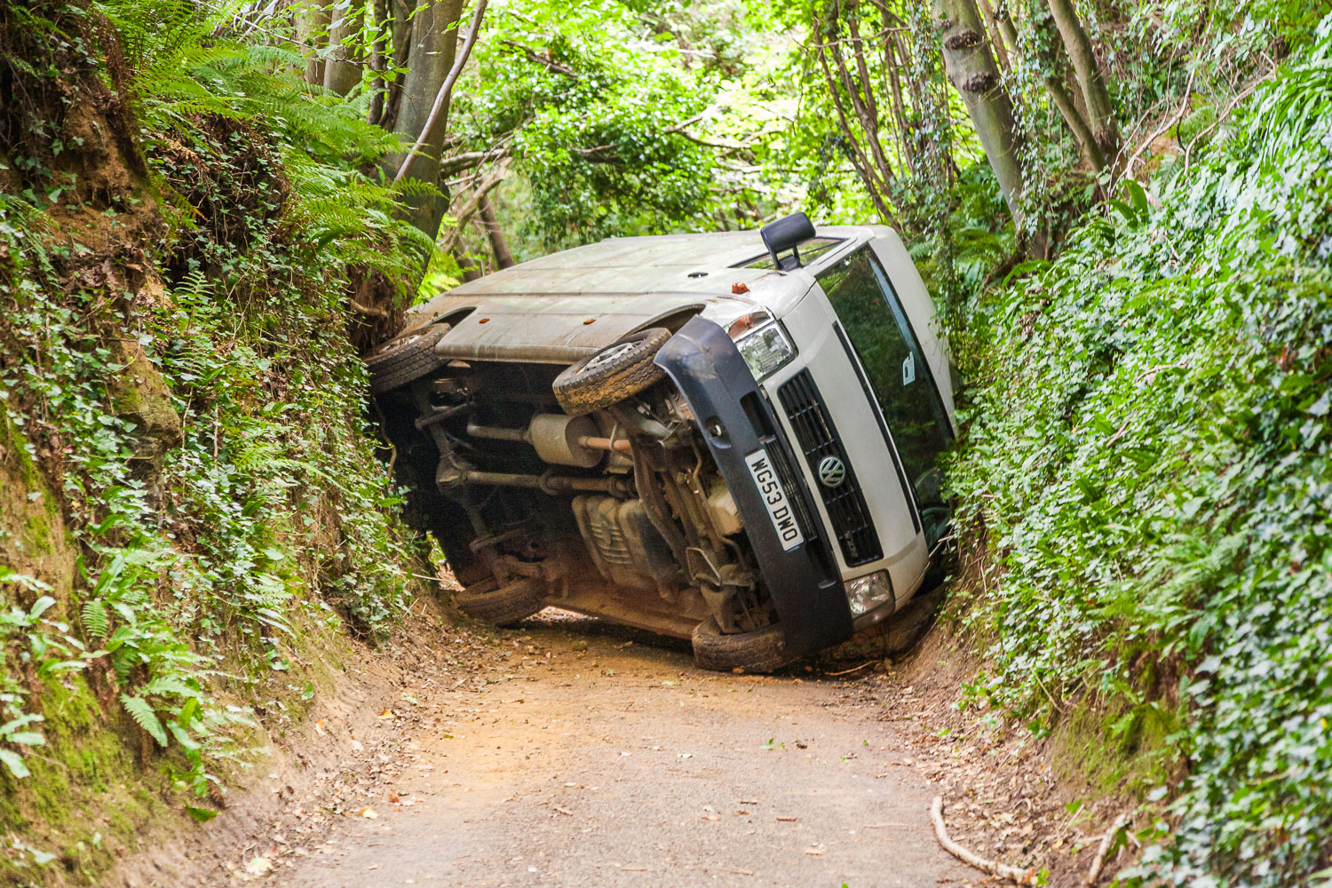 WEIRD VAN CRASH